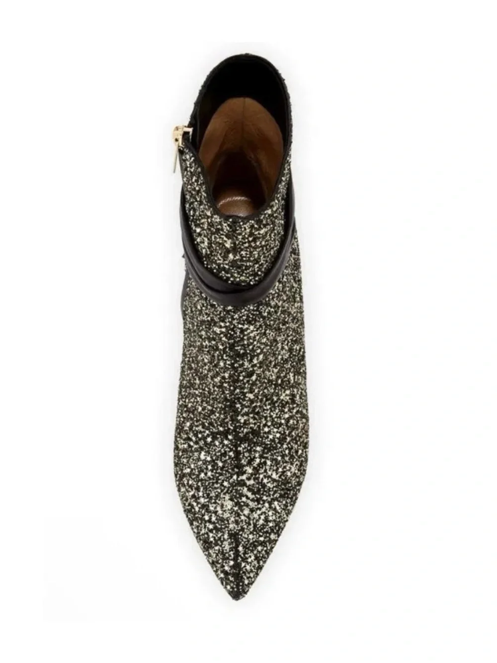Jimmy Choo Henrietta Glitter Leather Wrap Tie Boots 39